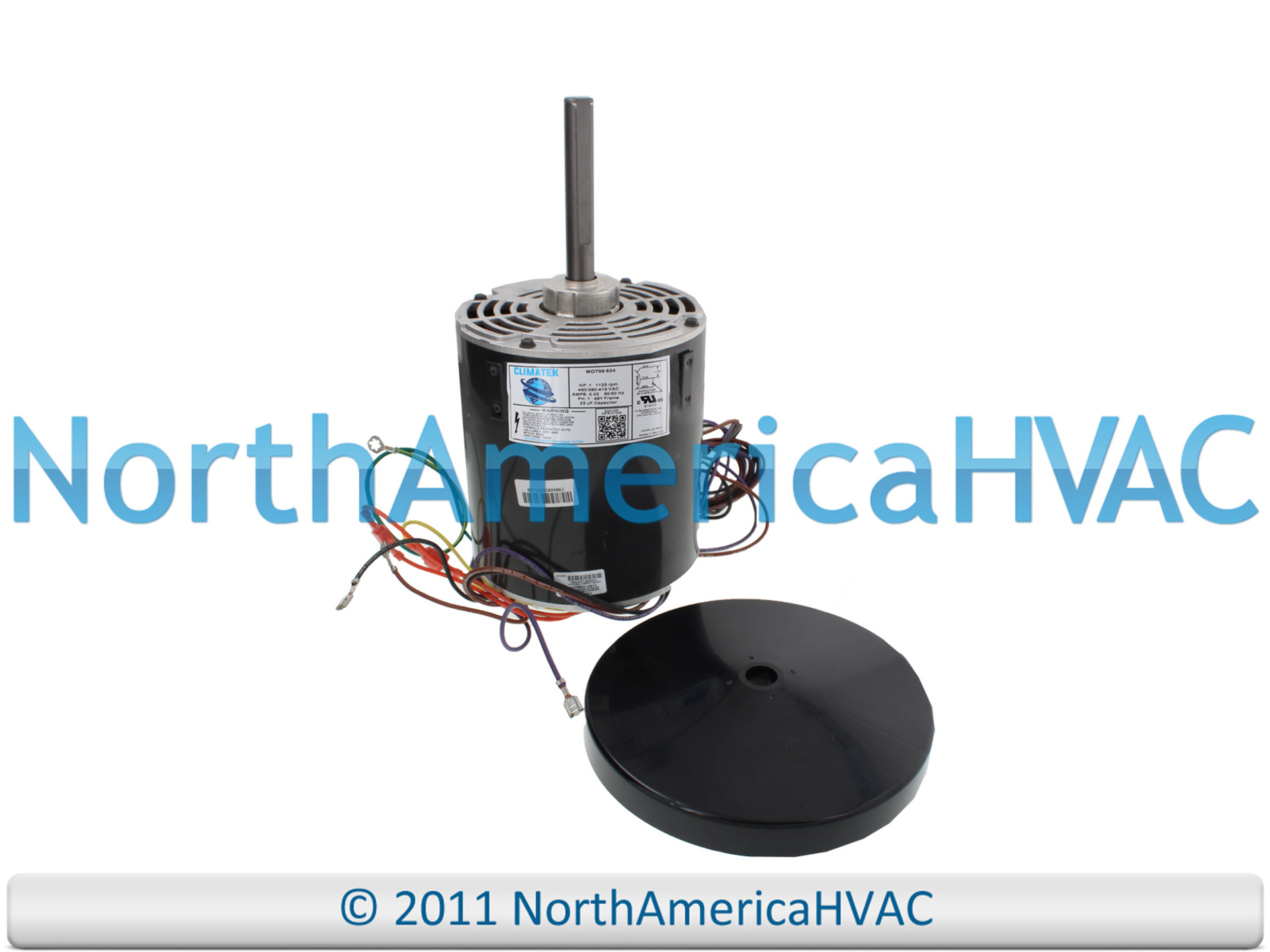 ClimaTek 1 HP Condenser Fan Motor Replaces ClimaTek MOT99 634 North America HVAC